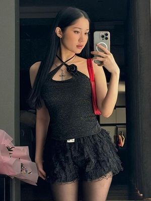 새로운 패션 섹시한 향신료 embroidered 蕾丝 밧줄 얇은 허리 단색 웨스트