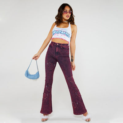 새로운 여성 주문형 파동 가장자리 蕾丝 밧줄 글자 인쇄 작은 웨스트